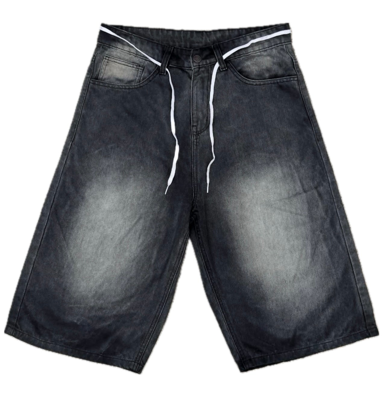 “Old Skool” Charcoal Baggy Jorts