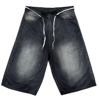 “Old Skool” Charcoal Baggy Jorts