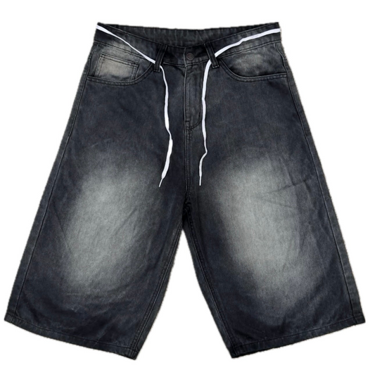 “Old Skool” Charcoal Baggy Jorts