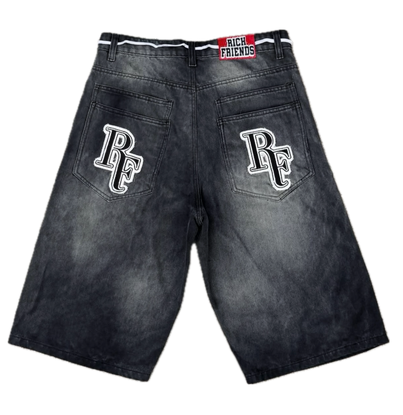 “Old Skool” Charcoal Baggy Jorts